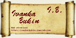 Ivanka Bukin vizit kartica